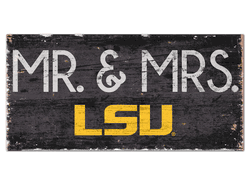 Louisiana State Tigers Mr & Mrs Sign