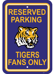 Louisiana State Tigers Parking Sign