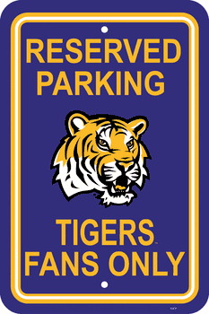 Louisiana State Tigers Parking Sign