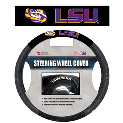 Louisiana State Tigers Poly-Suede Steering Wheel Cover