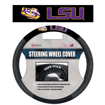 Louisiana State Tigers Poly-Suede Steering Wheel Cover