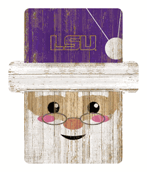 Louisiana State Tigers Santa Ornament