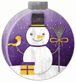 Louisiana State Tigers Snowglobe 12in Wall Art