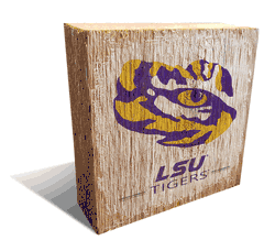Louisiana State Tigers Team Logo Block 6X6