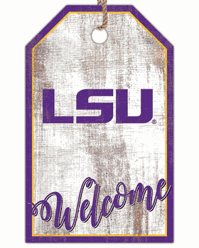 Louisiana State Tigers Welcome Team Tag 11x19 Sign