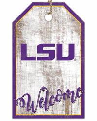 Louisiana State Tigers Welcome Team Tag 11x19 Sign