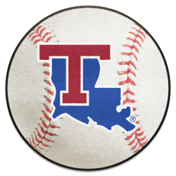 Louisiana Tech Bulldogs Baseball Rug - 27in. Diameter