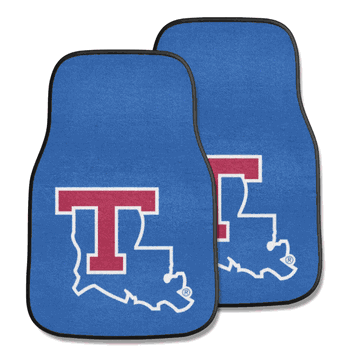Louisiana Tech Bulldogs Front Carpet Car Mat Set - 2 Pieces