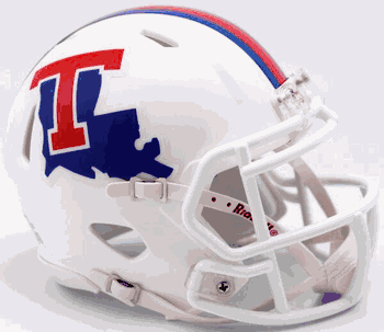 Louisiana Tech Bulldogs NCAA Mini Speed Football Helmet Gloss White