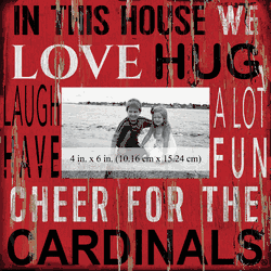 Louisville Cardinals 10x10 In This House Frame
