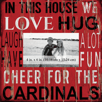 Louisville Cardinals 10x10 In This House Frame