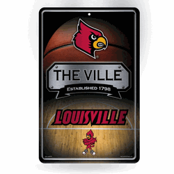 Louisville Cardinals  11" x 17" Home Decor Sign