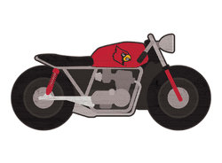 Louisville Cardinals 12" Motorcycle Cutout Wood Sign