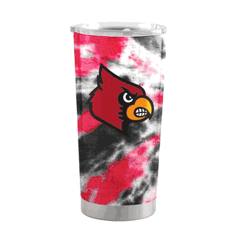 Louisville Cardinals 20oz Tie Dye Stainless Steel Tumbler