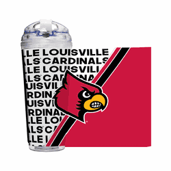 Louisville Cardinals 24 Oz Hinged Lid Tumbler