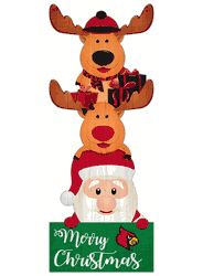 Louisville Cardinals 31" Santa Stack Leaner