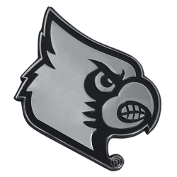 Louisville Cardinals 3D Chrome Metal Emblem