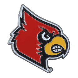 Louisville Cardinals 3D Color Metal Emblem