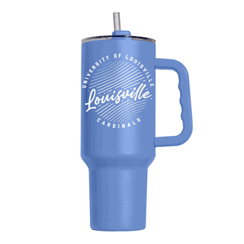 Louisville Cardinals 40oz Retro Script Arctic Powder Coat Tumbler