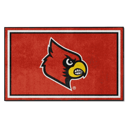 Louisville Cardinals 4ft. x 6ft. Plush Area Rug