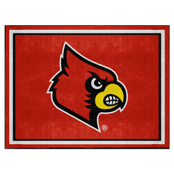 Louisville Cardinals 8ft. x 10 ft. Plush Area Rug
