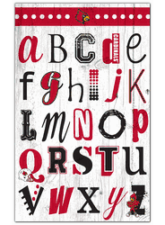 Louisville Cardinals Alphabet 11x19 Sign