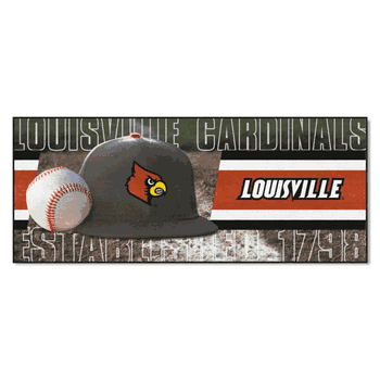 Louisville Cardinals Baseball Runner Rug - 30in. x 72in.