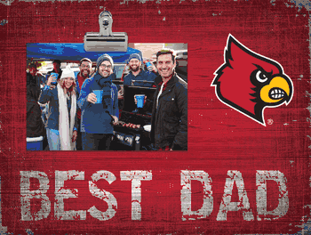 Louisville Cardinals Best Dad Clip Frame