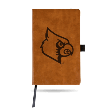 Louisville Cardinals Brown - Primary Laser Engraved Small Notepad