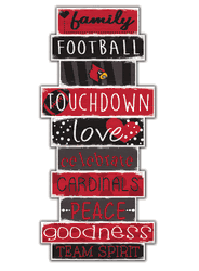 Louisville Cardinals Celebrations Stack 24" Sign
