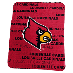 Louisville Cardinals Classic Fleece Throw