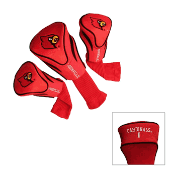 Louisville Cardinals Club 3 Piece Contour Headcover Set