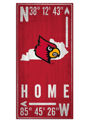 Louisville Cardinals Coordinate 6x12 Sign