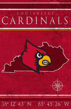 Louisville Cardinals Coordinates 17x26