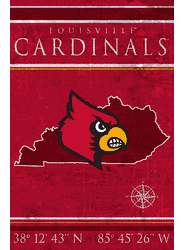 Louisville Cardinals Coordinates 17x26