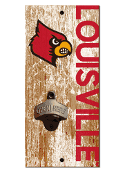 Louisville Cardinals Distressed Bottle Opener