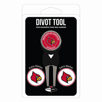 Louisville Cardinals Divot Tool Pack - Signature tool w/ 3 markers