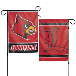 Louisville Cardinals Flag 12x18 Garden Style 2 Sided