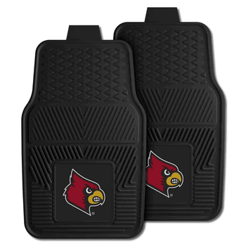 Louisville Cardinals Heavy Duty Car Mat Set - 2 Pieces