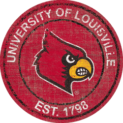 Louisville Cardinals Heritage Logo Round Sign