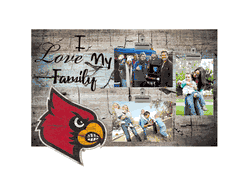 Louisville Cardinals I Love my Family Clip Frame
