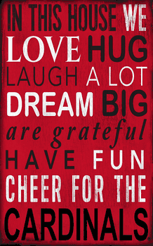 Louisville Cardinals In This House Sign