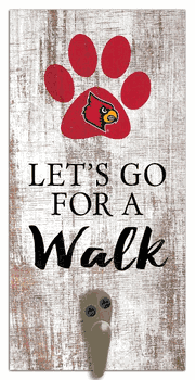 Louisville Cardinals Leash Holder 6x12 Sign
