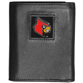 Louisville Cardinals Leather Tri-fold Wallet