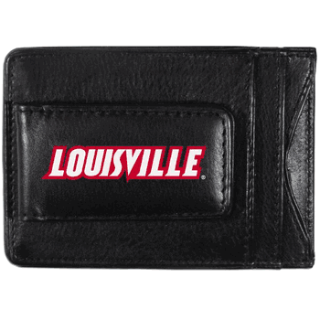 Louisville Cardinals Logo Leather Cash and Cardholder