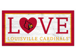 Louisville Cardinals Love 6x12 Sign