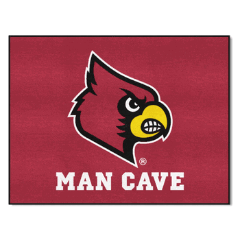 Louisville Cardinals Man Cave All-Star Rug - 34 in. x 42.5 in.