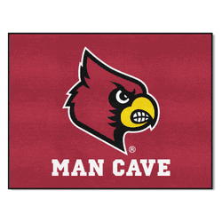 Louisville Cardinals Man Cave All-Star Rug - 34 in. x 42.5 in.