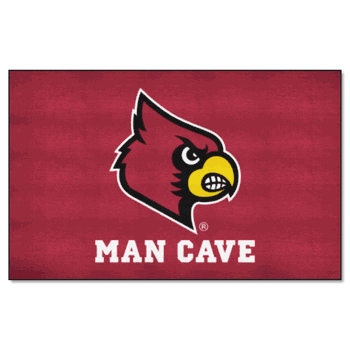 Louisville Cardinals Man Cave Ulti-Mat Rug - 5ft. x 8ft.