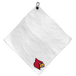 Louisville Cardinals Microfiber Small Towel - 15" x 15" (White)